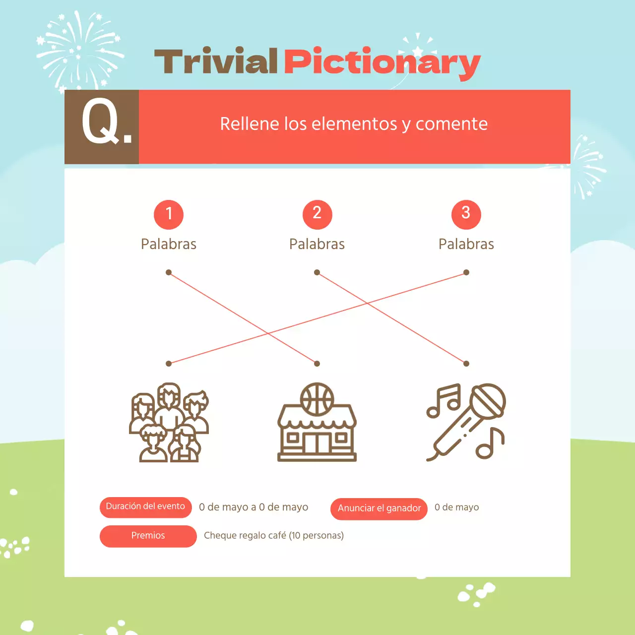 Promueva un festival acogedor en rojo y marrón