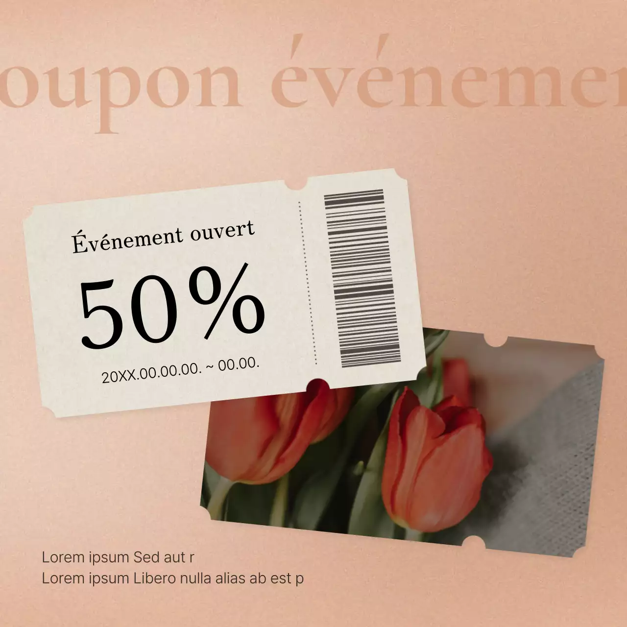 Annonce des prix pour le marketing des médias sociaux en rose et ivoire