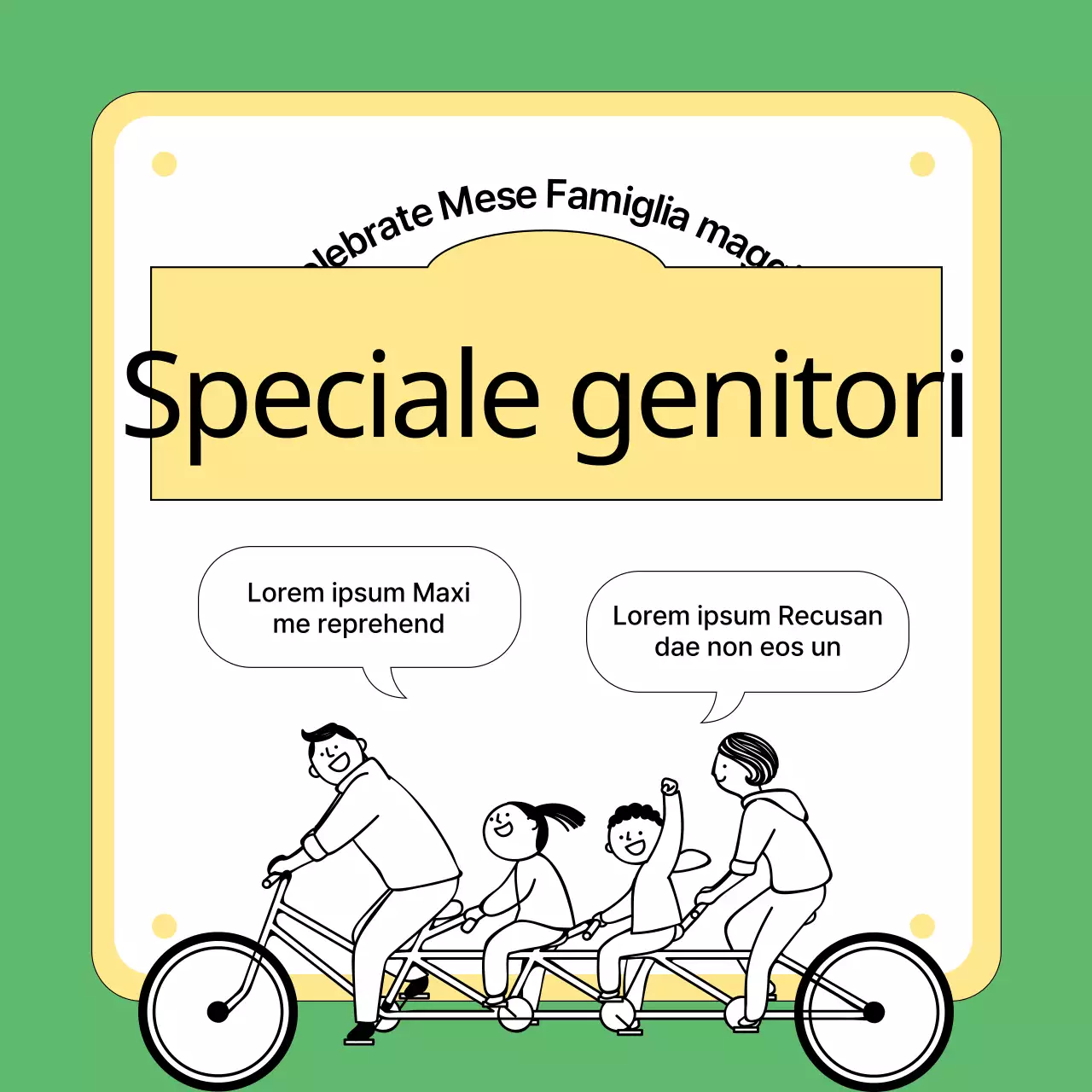 Promuovere una semplice caratteristica parentale verde e gialla