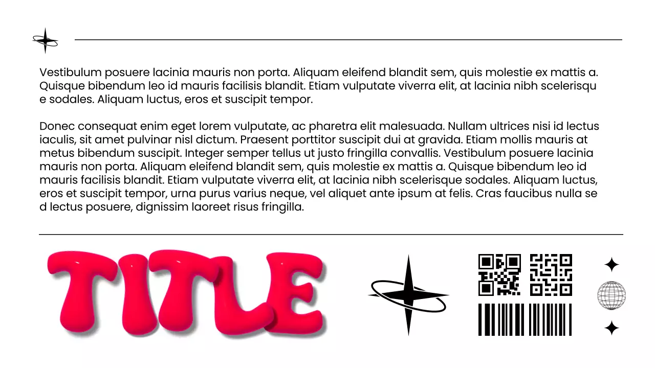 Weißer und roter moderner 3D-Marketingbericht