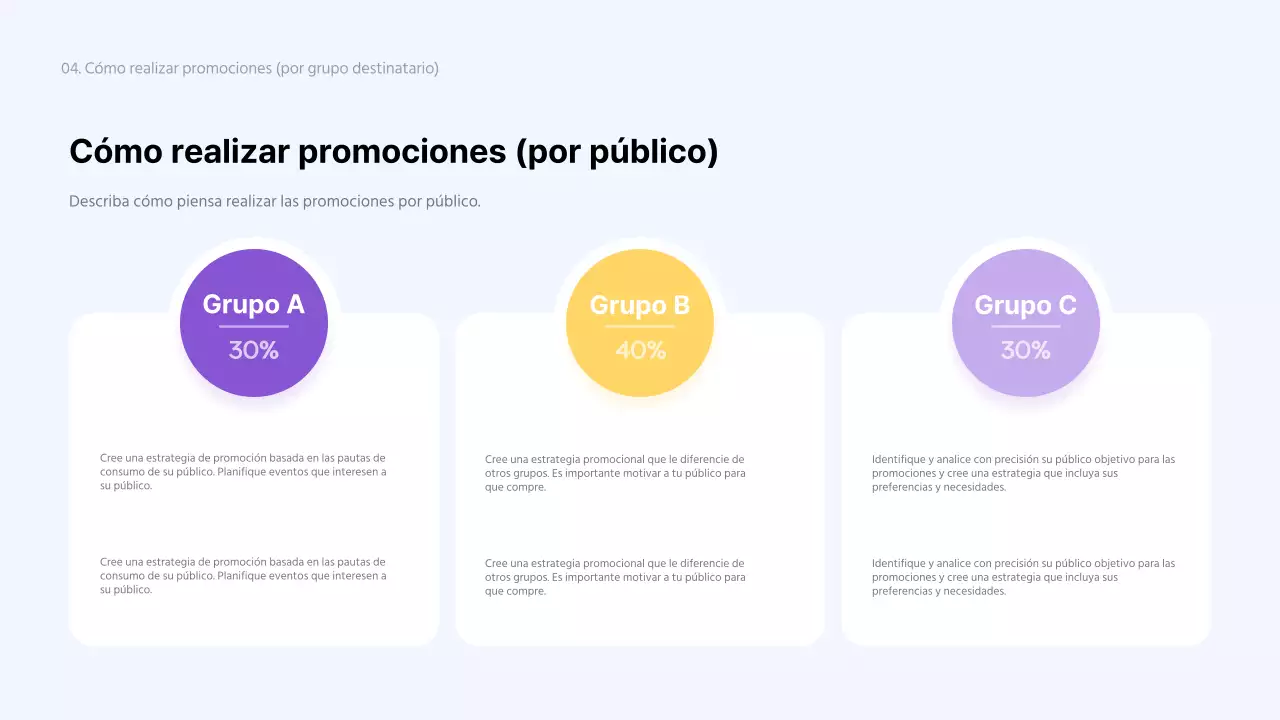 Una sencilla tarjeta de fidelización en color morado