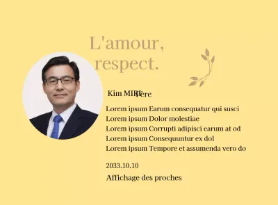 Un mot de remerciement statique et élégant pour la fête des mères avec des pétales dorés et une photo