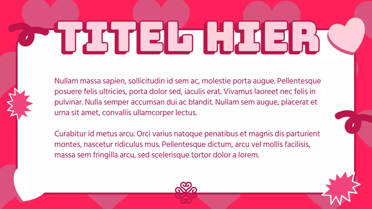 Roze Trendy Coquette Lesmateriaal