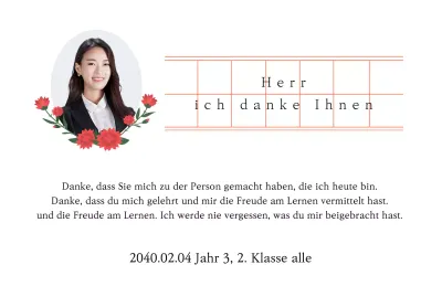 Eine sentimentale Interpretation des Teacher's Day mit handgeschriebenem Papier und Nelken