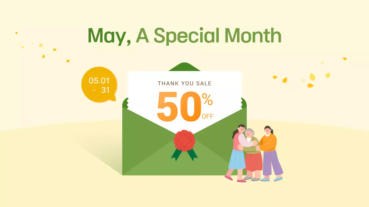 Green Trendy Family Promotion Presentation