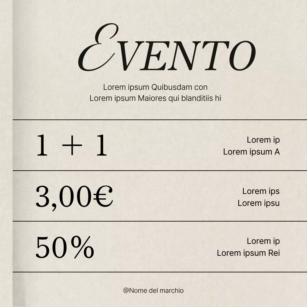 Annuncio dei prezzi per il social media marketing di tendenza in rosa e avorio