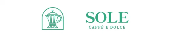 Logo aziendale in azzurro e menta