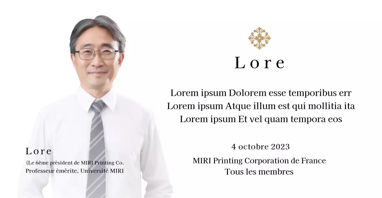 Plaque commémorative avec illustrations et photos de luxe