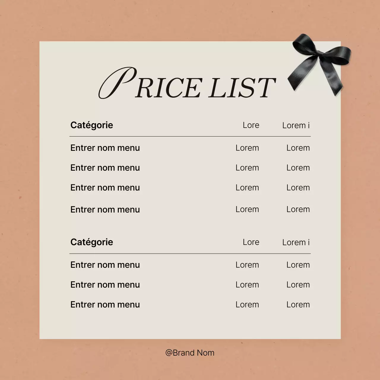 Annonce des prix pour le marketing des médias sociaux en rose et ivoire