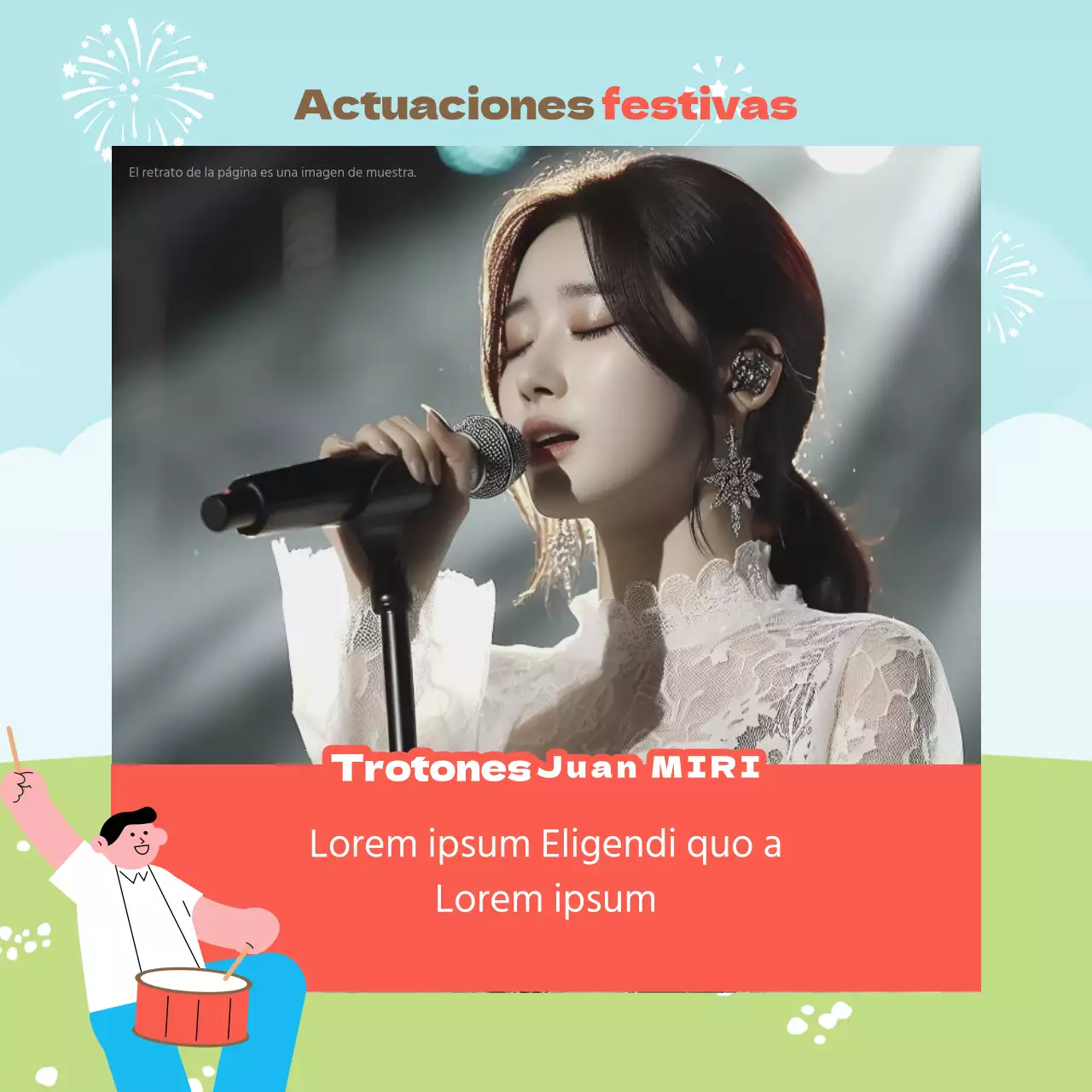 Promueva un festival acogedor en rojo y marrón