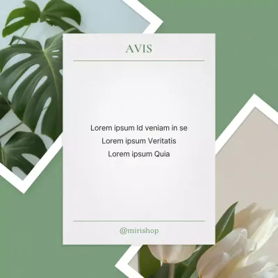 Annonces vertes et modernes de flux marketing dans les médias sociaux