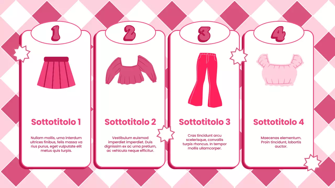 Materiale da conferenza Trendy Coquette rosa