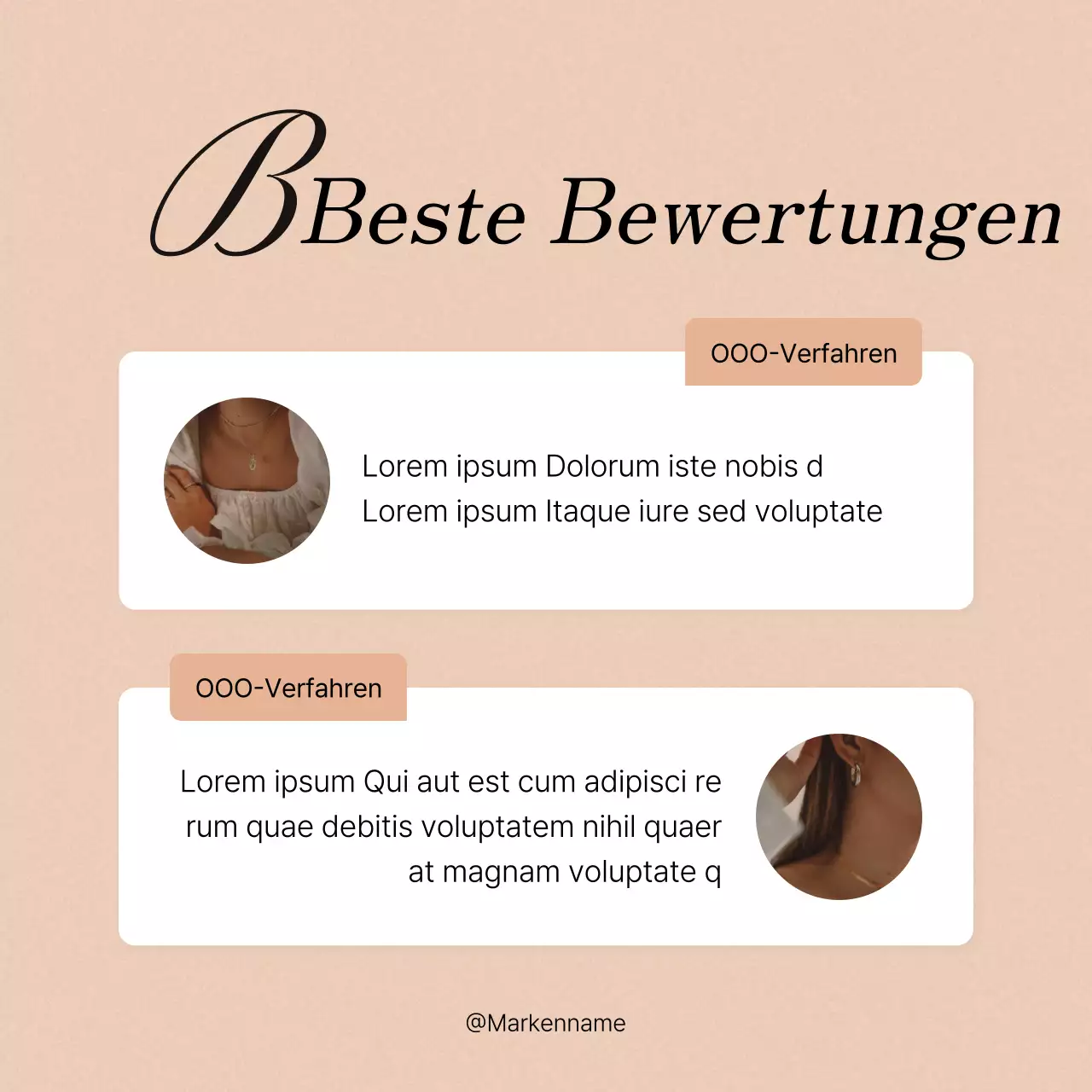 Förderung von Social-Media-Marketing-Beiträgen in Rosa und Elfenbein