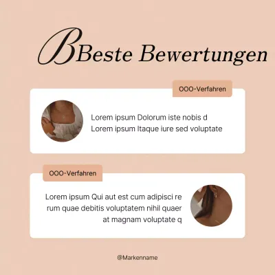 Förderung von Social-Media-Marketing-Beiträgen in Rosa und Elfenbein