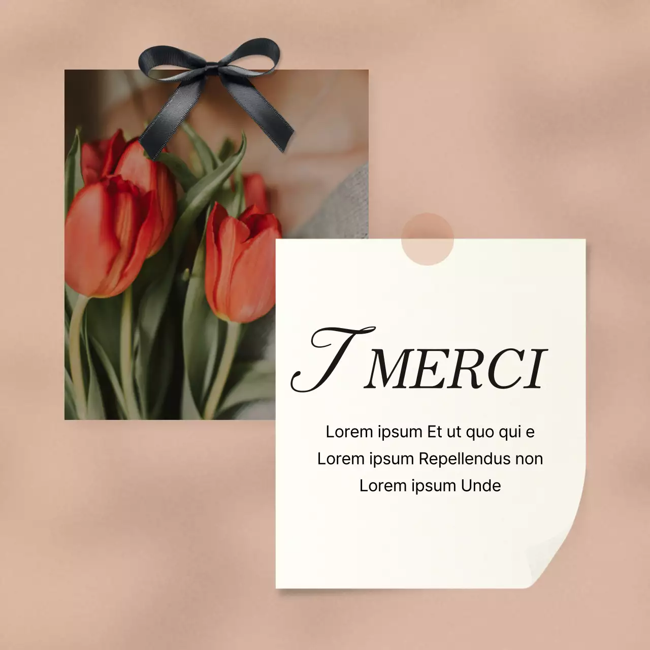 Annonce d'une réservation de services de marketing des médias sociaux en rose et ivoire