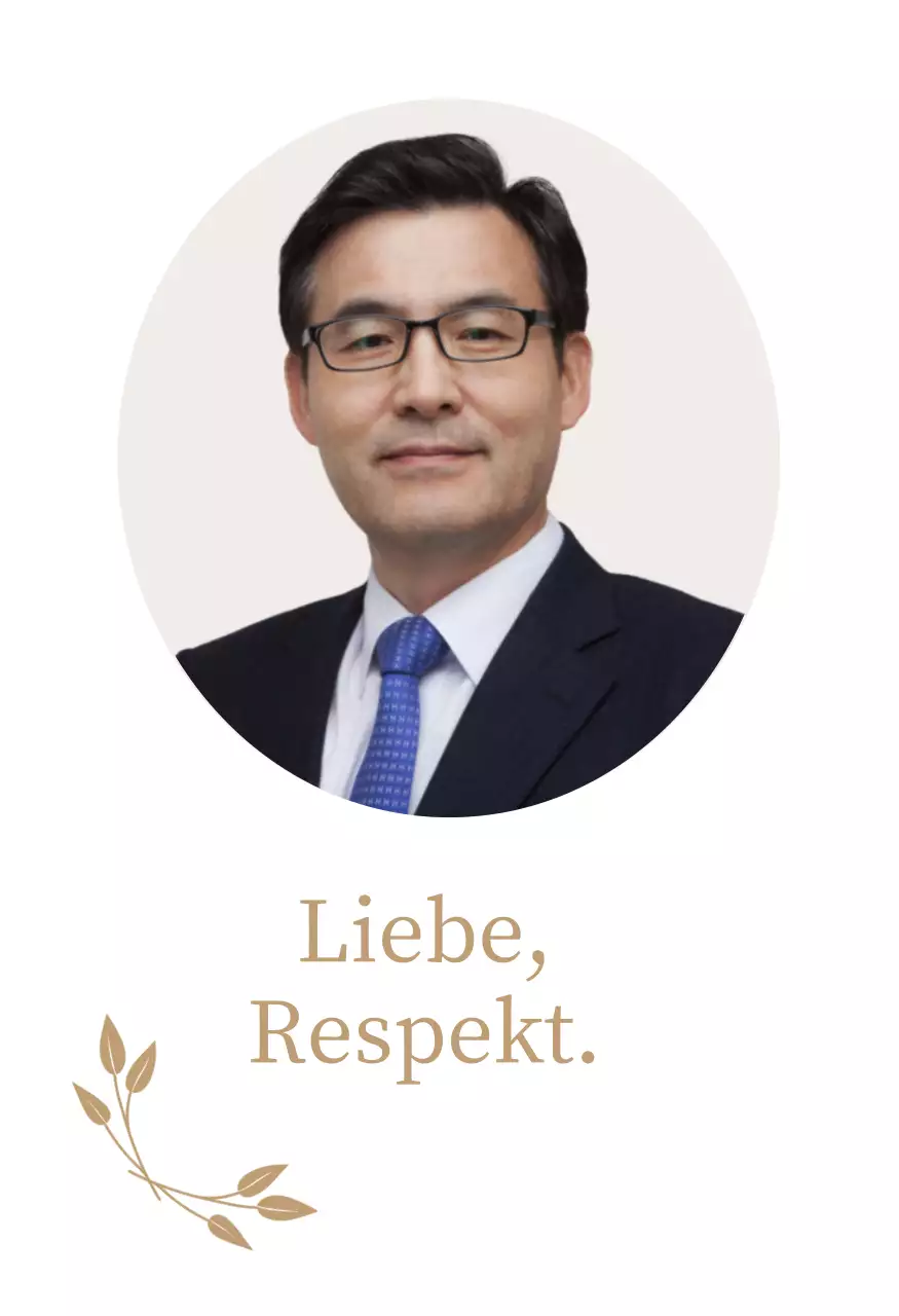  Eine statische, stilvolle Dankeskarte zum Muttertag mit goldenen Blütenblättern und einem Foto