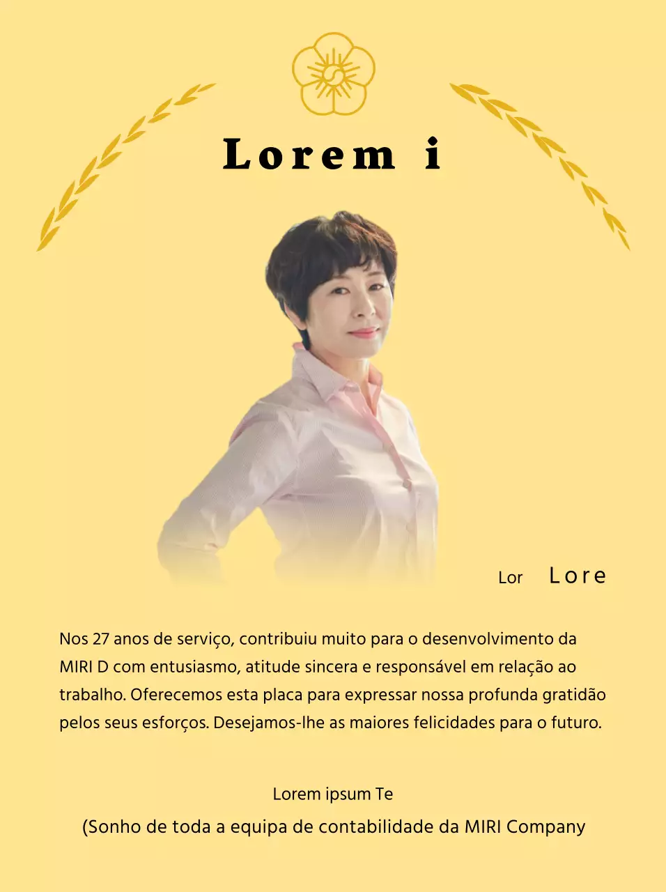 Uma placa de apreciação de reforma elegante com coroas de louros douradas e uma suástica.