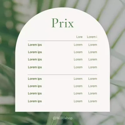 Annonces de prix modernes pour le marketing des médias sociaux en vert