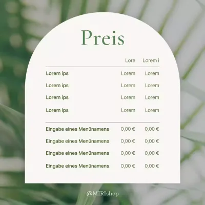 Modernes Social Media Marketing Preisanzeigen in grün