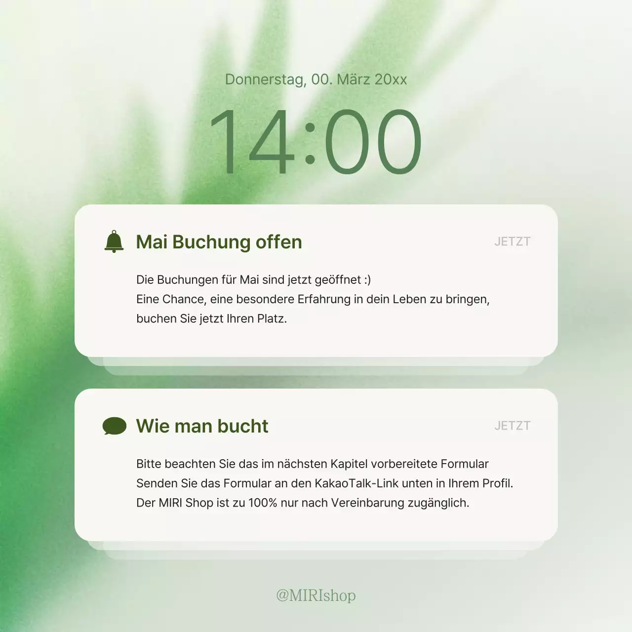 Fördern Sie einen grünen, modernen Social Media Marketing Feed