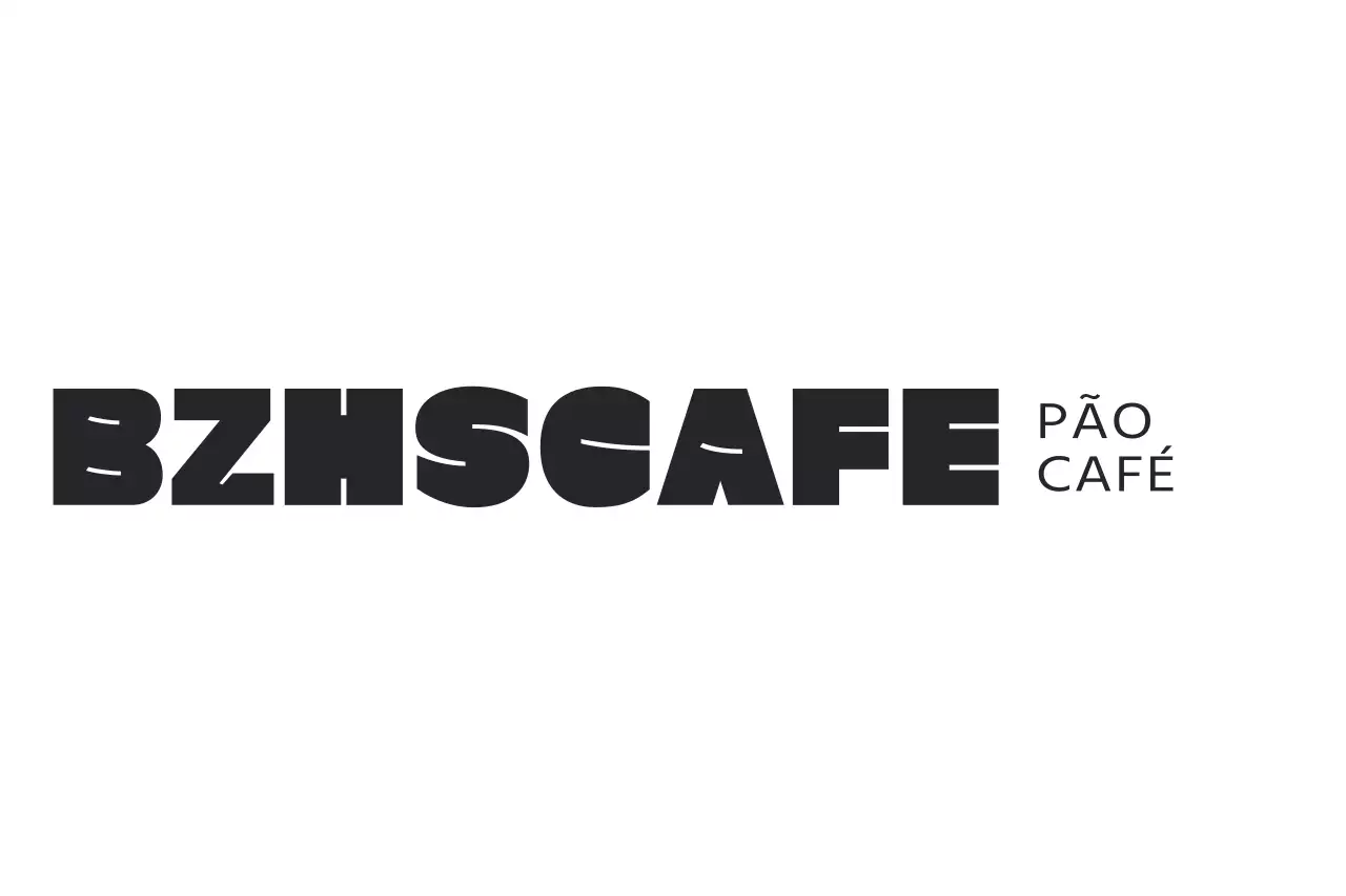 Logótipo de padaria-café com tipografia moderna