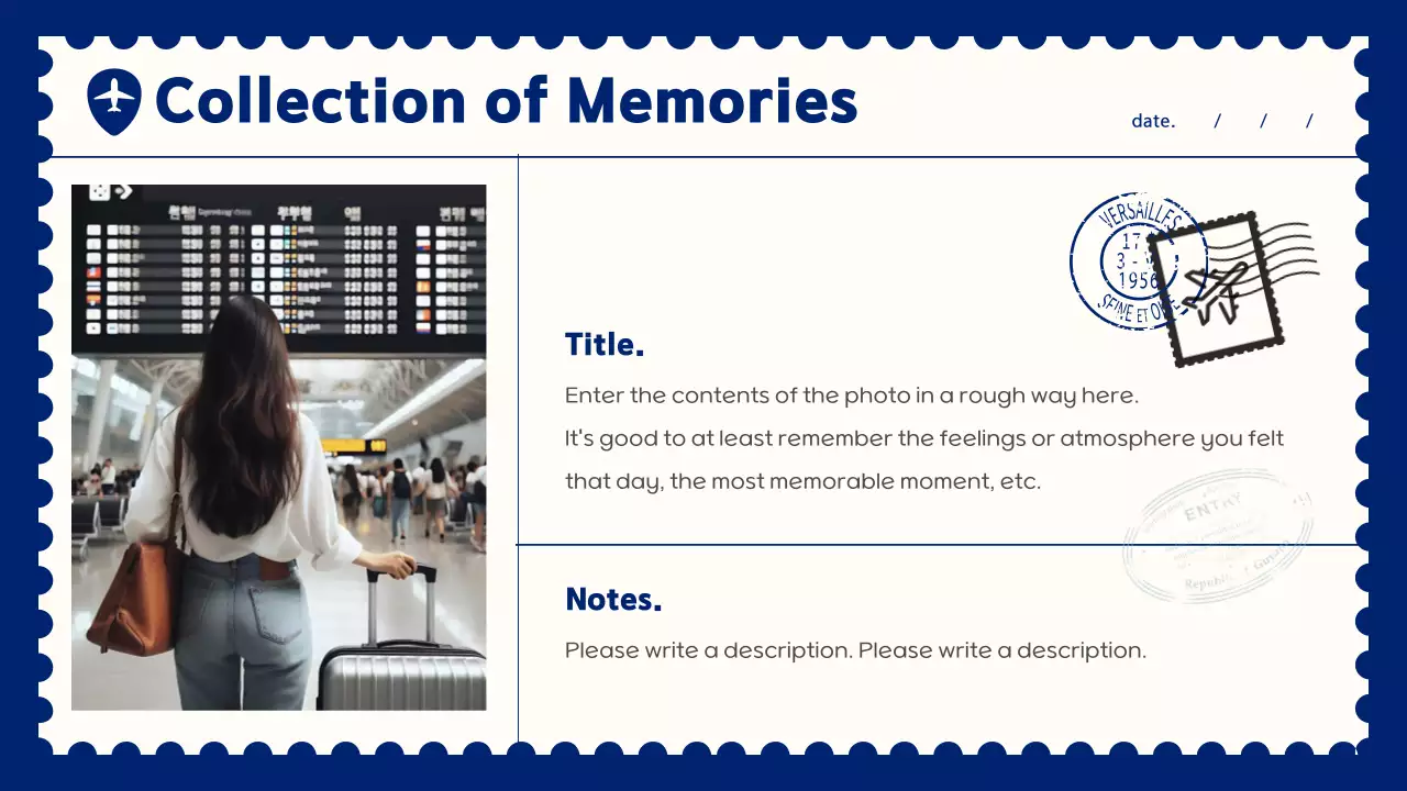 옐로우 모던 여행 일기 프레젠테이션