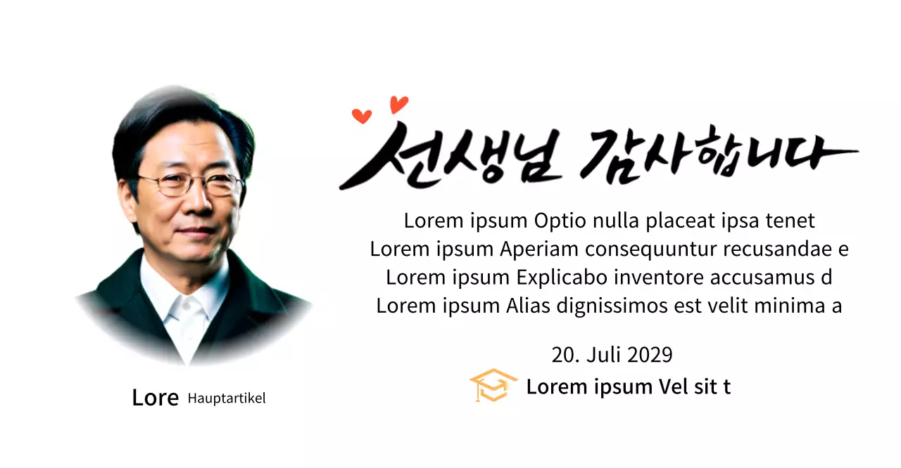 Helle Plakette zur Anerkennung der Schule mit Kalligraphie und Fotos