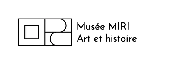 Galerie d'art avec des formes géométriques pour une sensation artistique