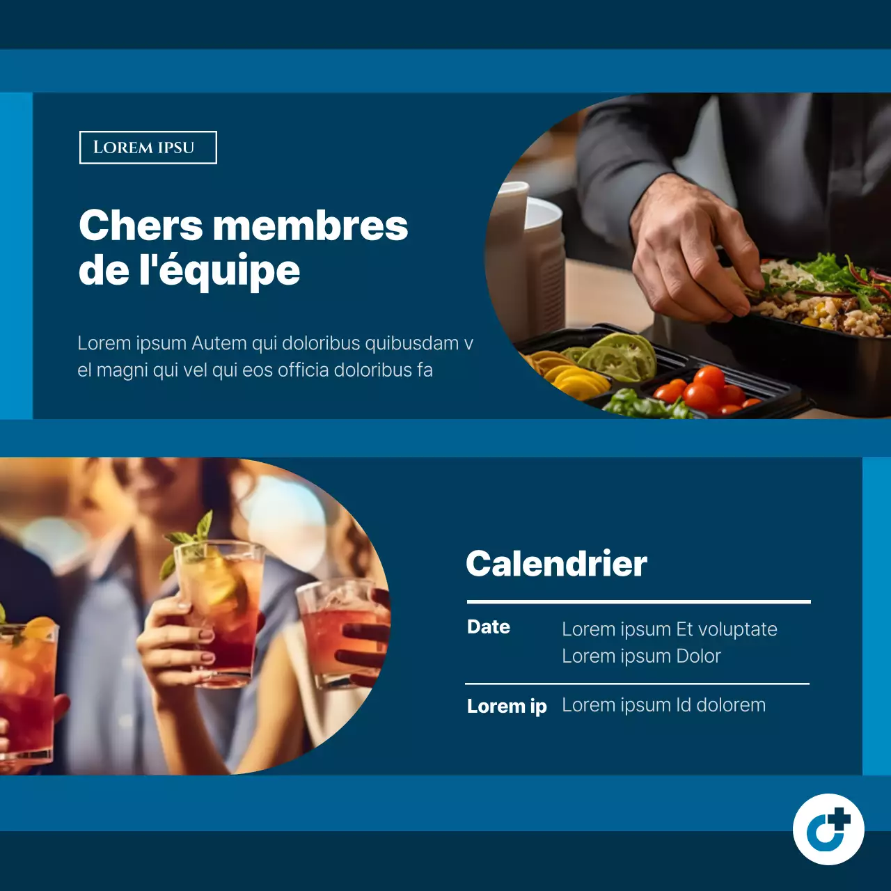 Une simple promotion en bleu et noir pour la Journée des professionnels de l'administration