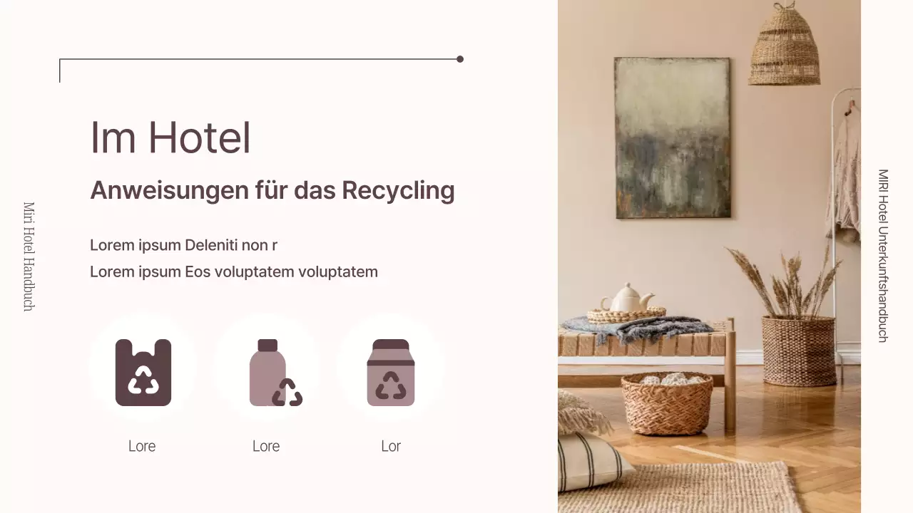 Ein Leitfaden für Luxushotels in Beige und Elfenbein