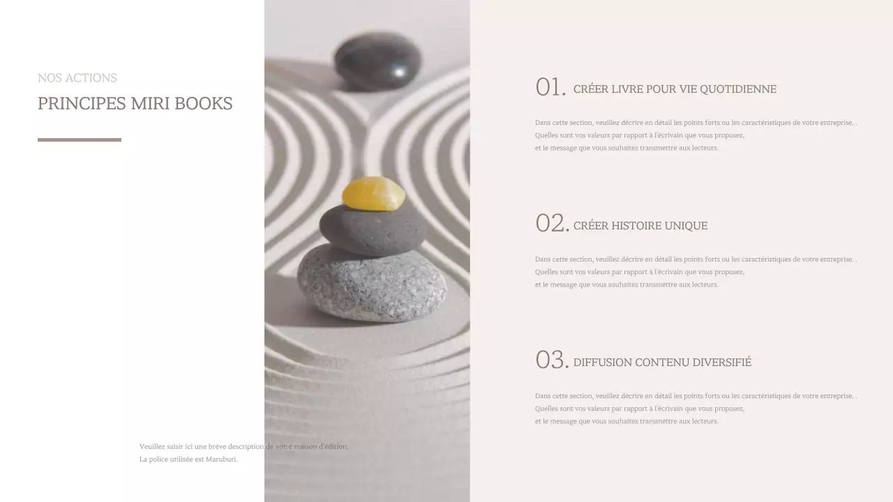 Proposition de livre pour une œuvre moderne en brun