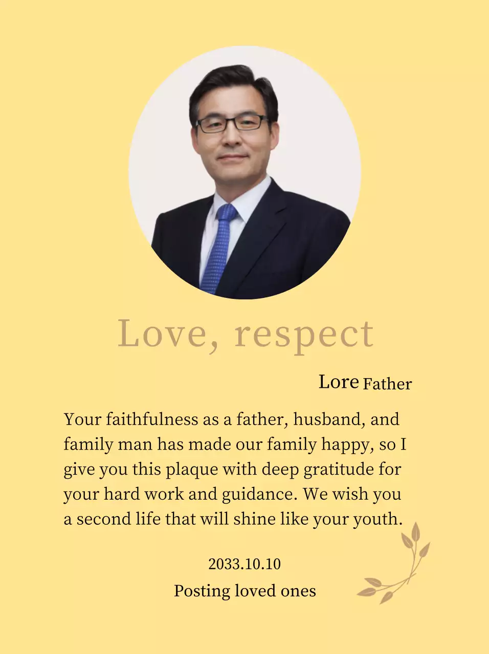 Ucapan terima kasih Hari Ibu yang statis dan berkelas dengan kelopak bunga emas dan foto