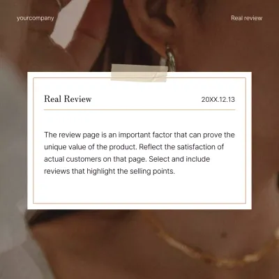 Beige Minimal Review Guide Social Media Post