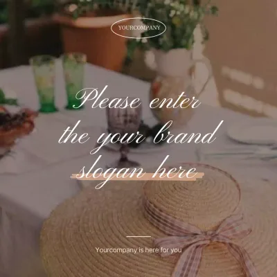 Promote trendy social media marketing feeds in pink and ivory