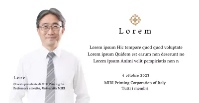 Targa commemorativa con illustrazioni e foto di lusso