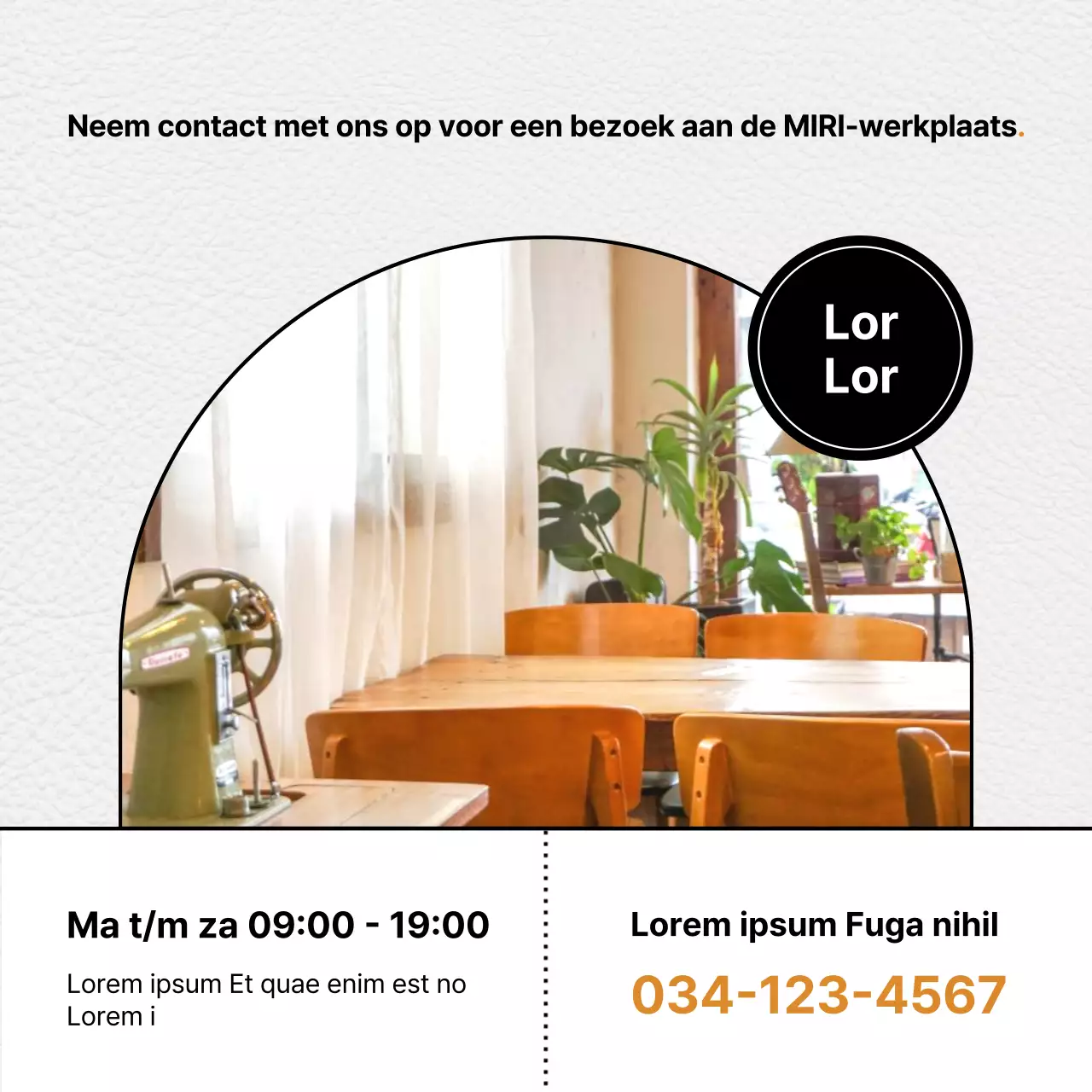 Promoot een moderne leerwerkplaats met oranje accenten