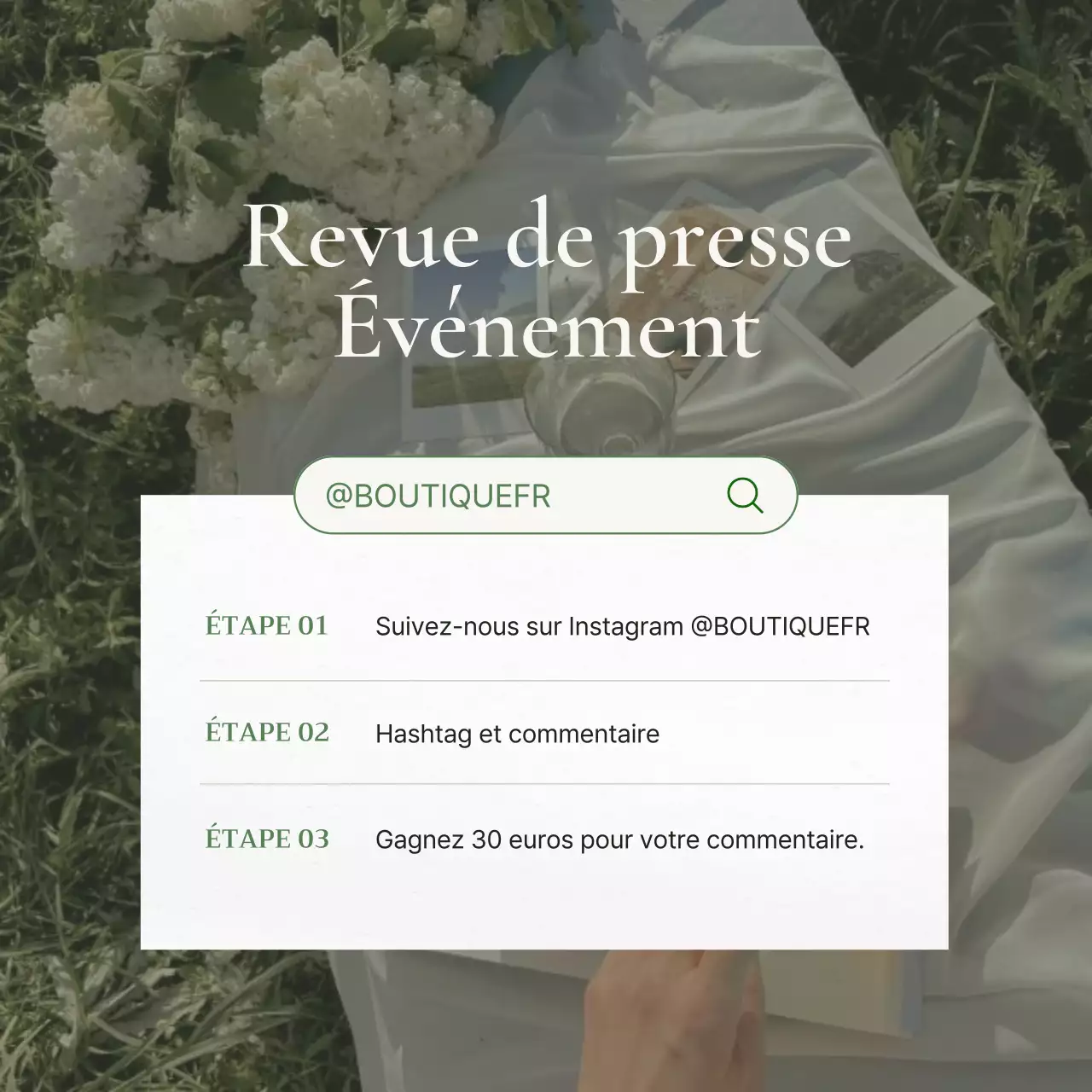 Annonces de prix modernes pour le marketing des médias sociaux en vert