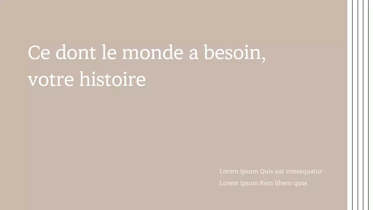 Proposition de livre pour une œuvre moderne en brun