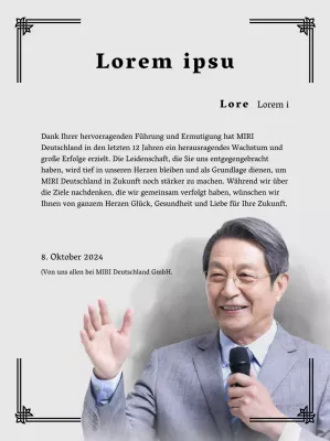 Gestalten Sie eine Ruhestandsfeier mit dekorativen Umrandungen und Fotos für eine organisierte Atmosphäre