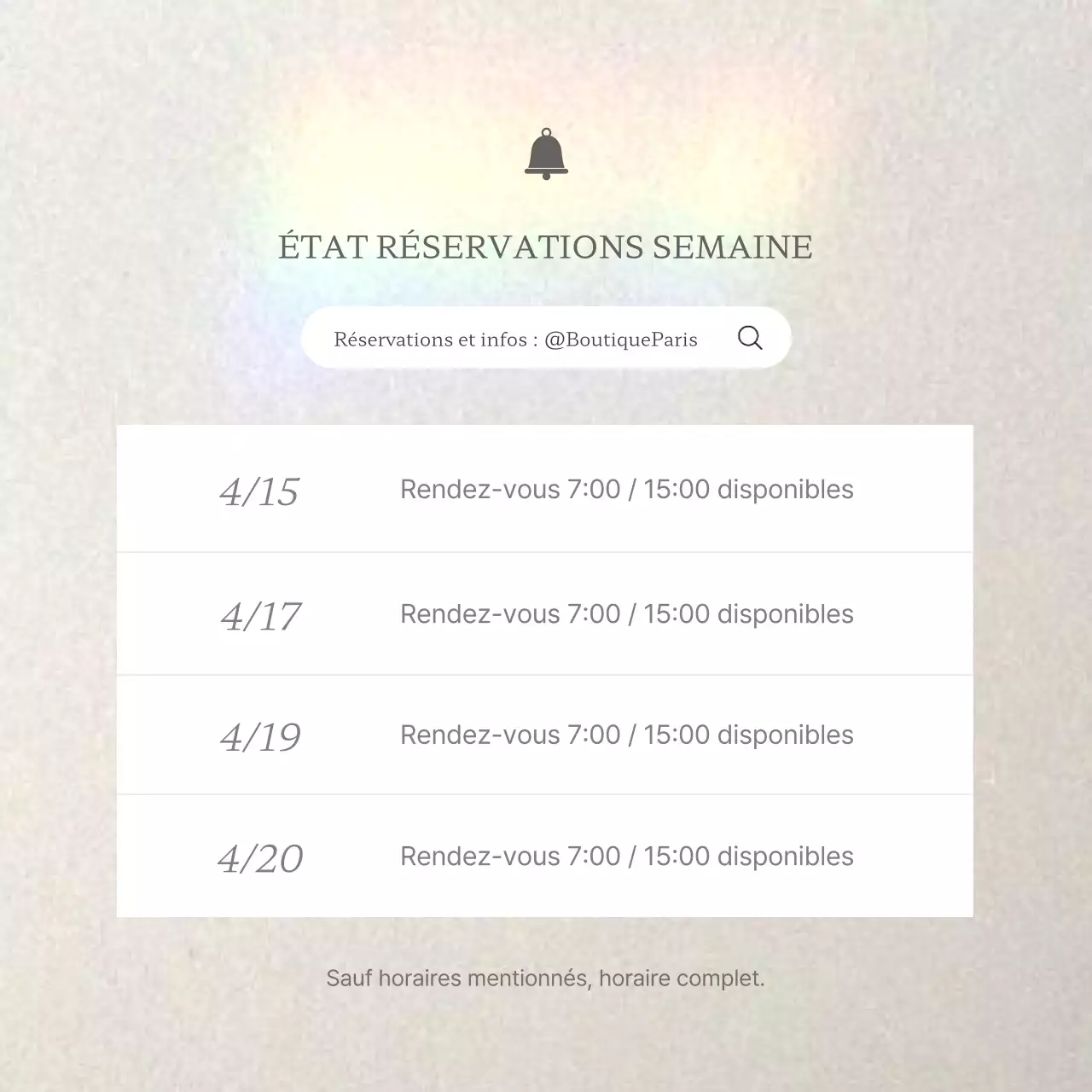 Promouvoir les annonces de rendez-vous grâce à un marketing tendance sur les médias sociaux dans les tons beige et gris