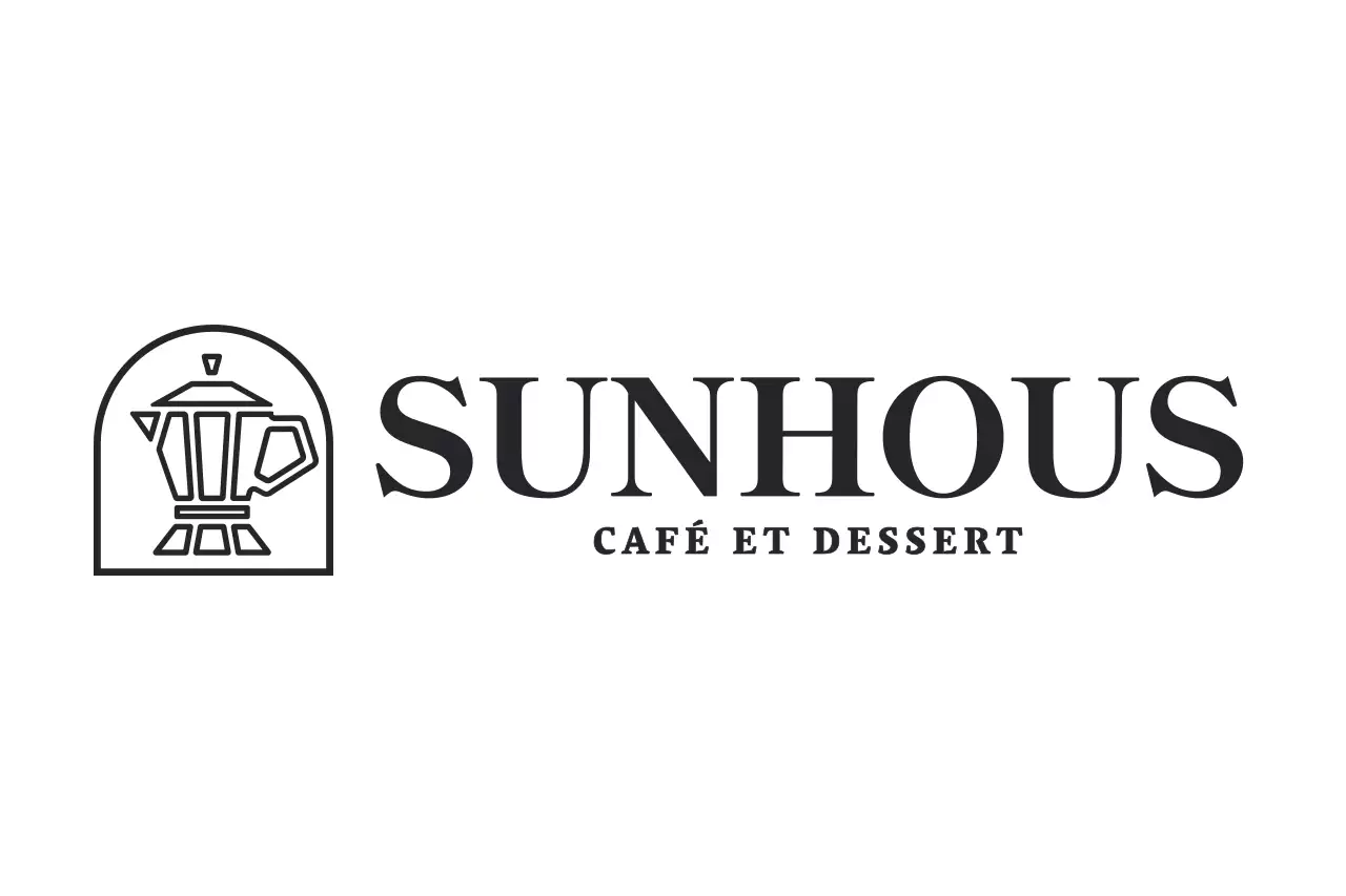 Logo de l'entreprise en bleu et menthe