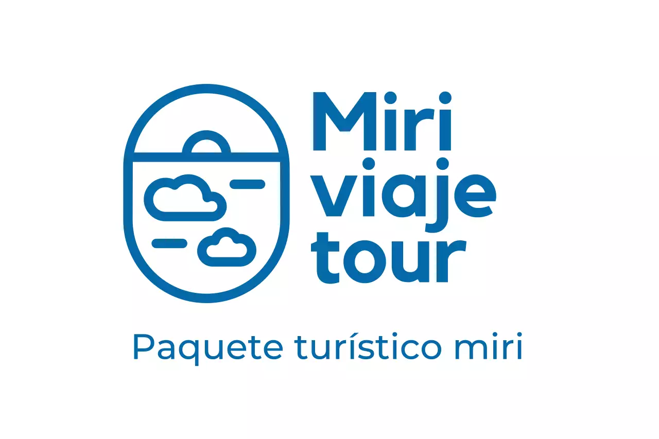 Logotipos de productos turísticos en azul