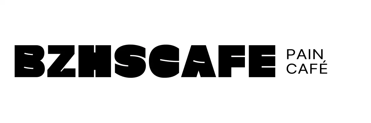 Logo d'une boulangerie-café avec une typographie branchée