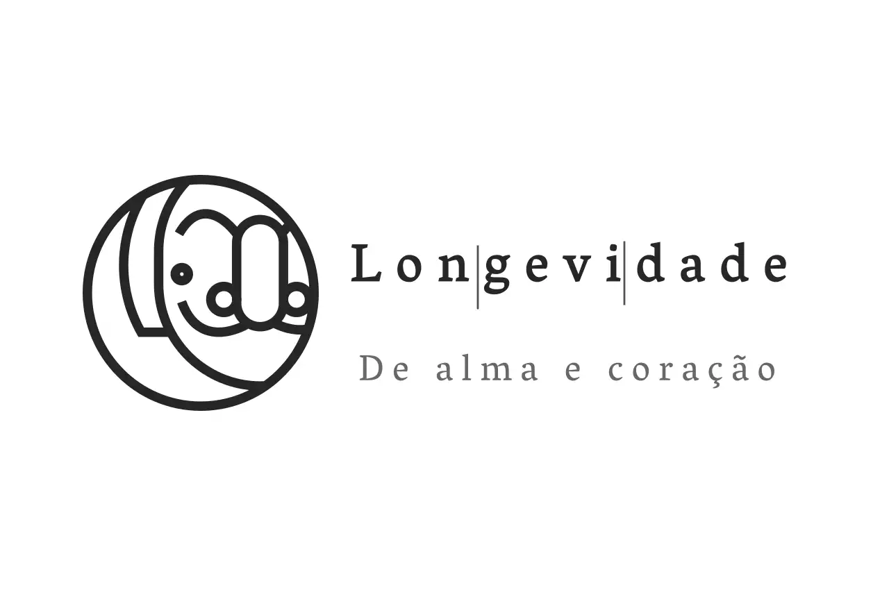 Design do logótipo de um café com uma chávena de café e grãos de café ilustrados de forma vintage e engraçada