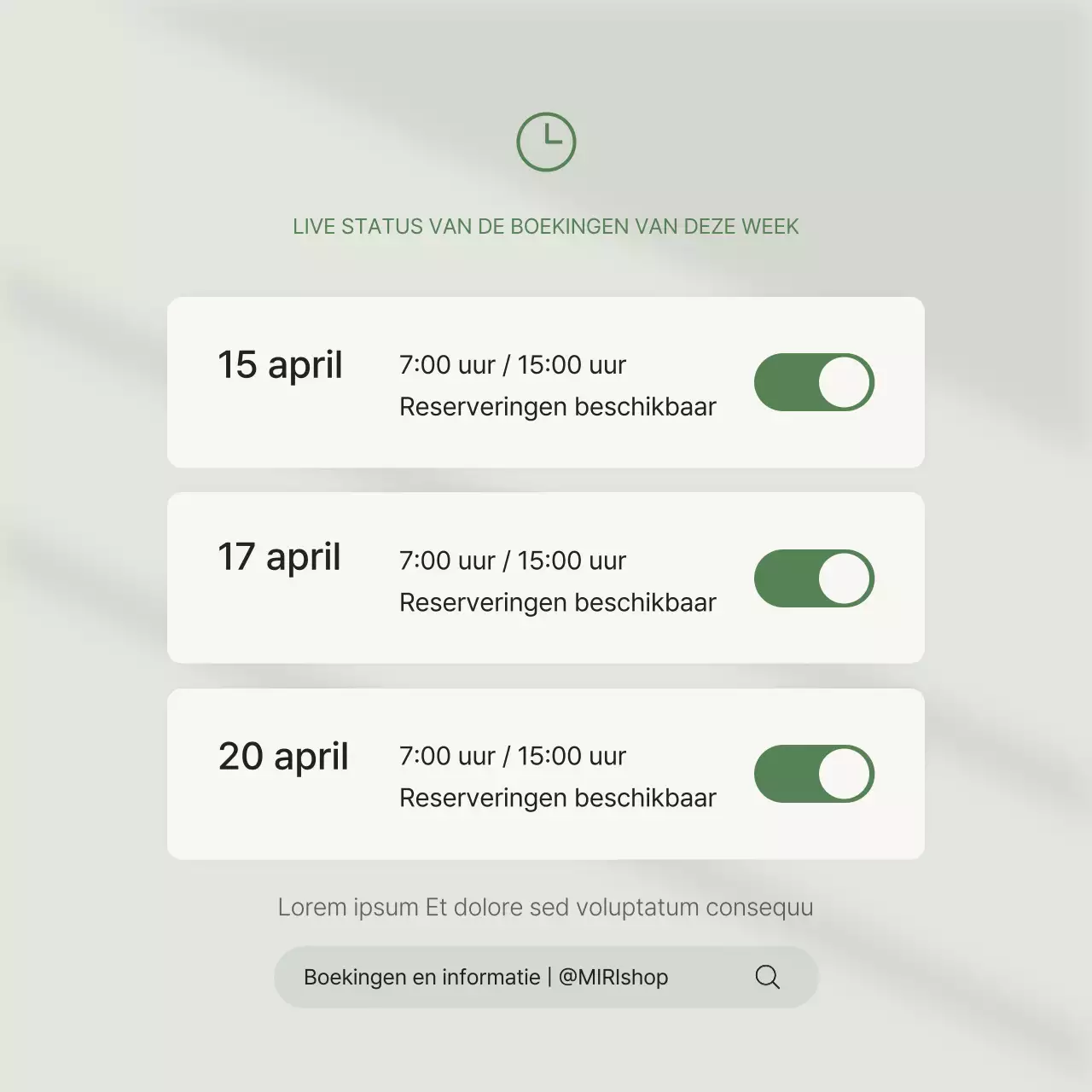 Promoot een groene, moderne feed voor sociale-mediamarketing