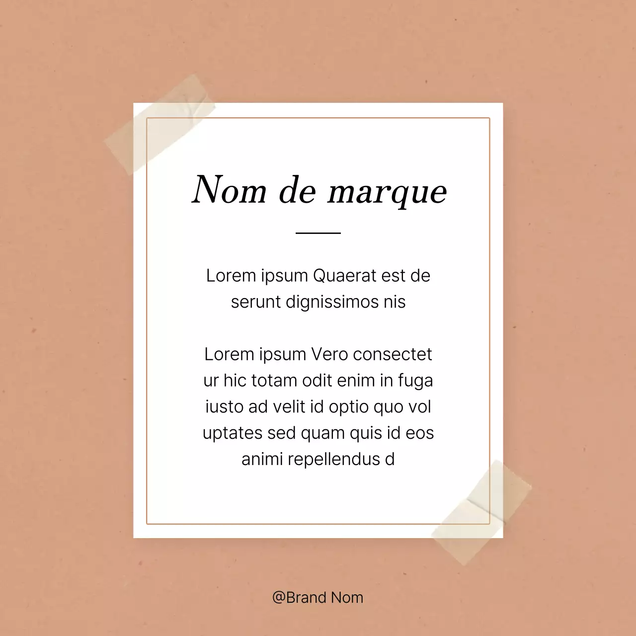 Promouvoir les flux de marque des médias sociaux en rose et en ivoire