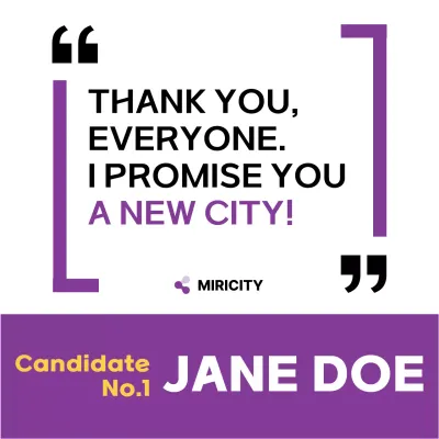 Purple Modern Campaign Promotion Social Media Post