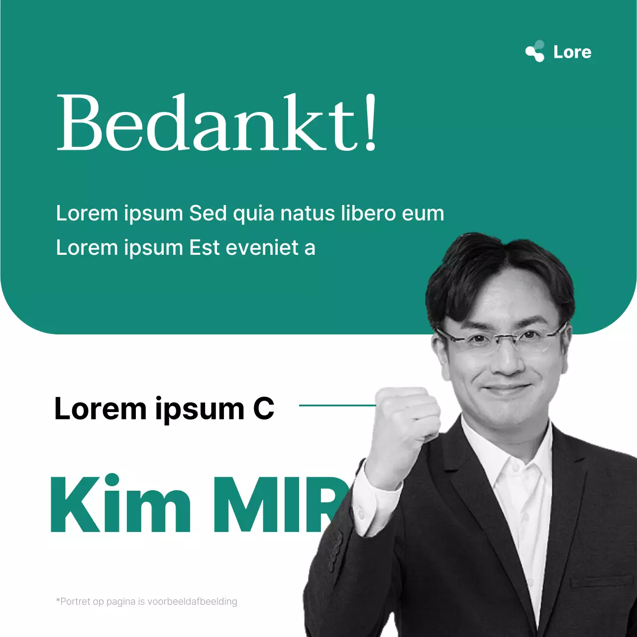 Eenvoudige verkiezingsgroet in groen