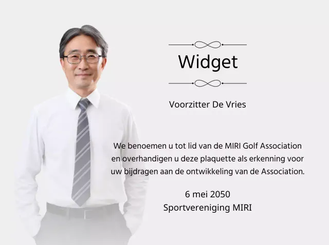 Een stijlvolle gedenkplaat met versieringen en foto's