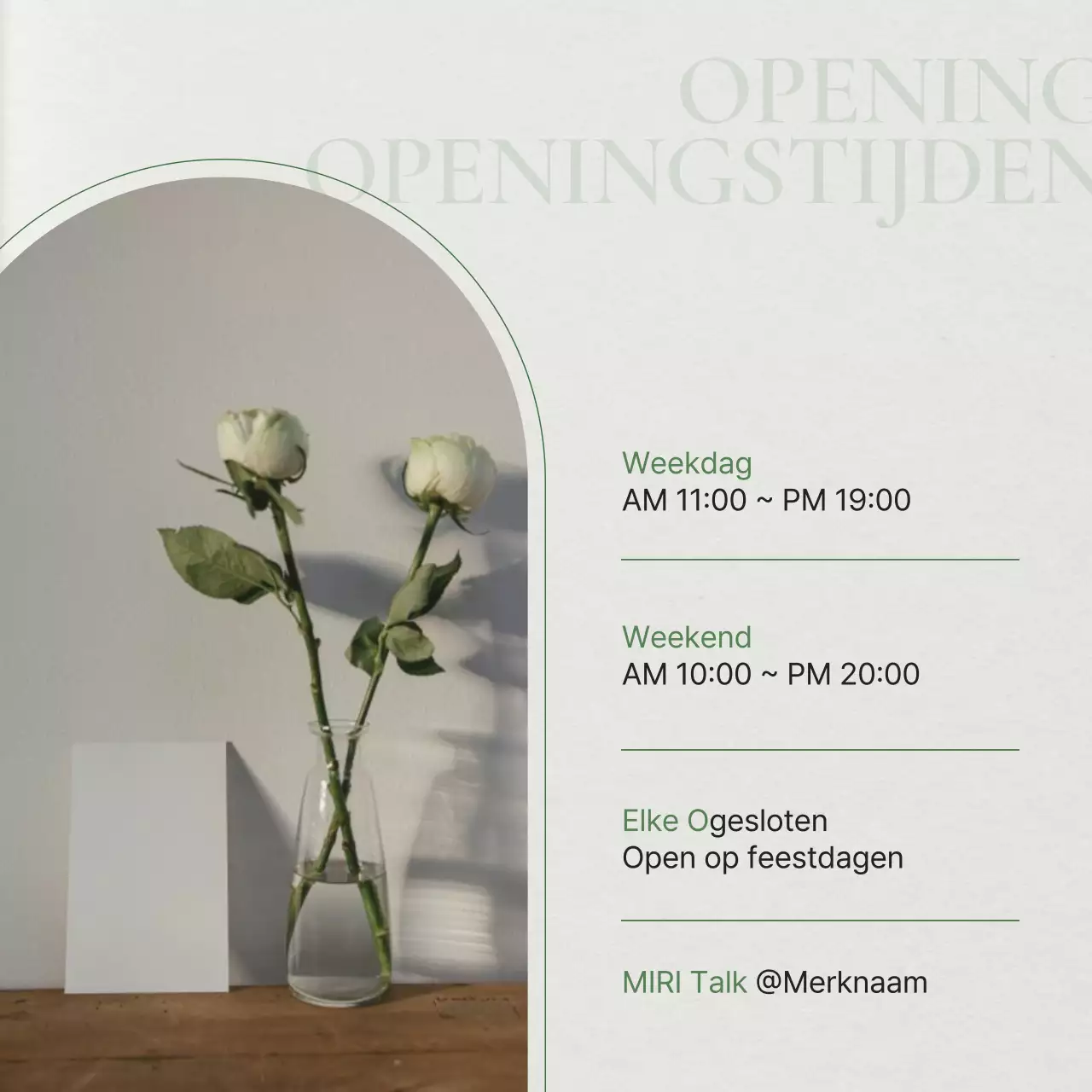 Groene en moderne handleiding voor sociale-mediamarketing PR